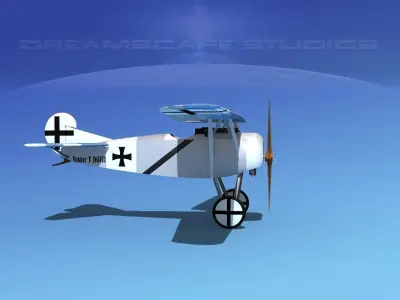 Fokker DVIII V11 3D model