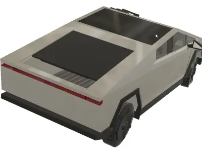 tesla cybertruck 3D print model