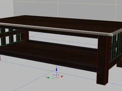 Table craftsman coffee Free low-poly 3D model