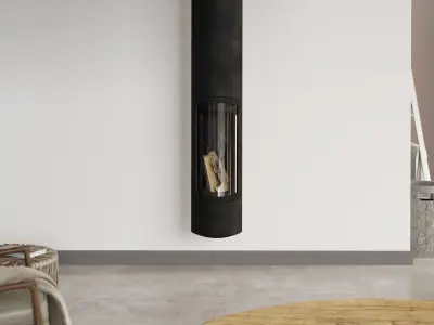 Slimfocus Suspended Fireplace Free 3D model