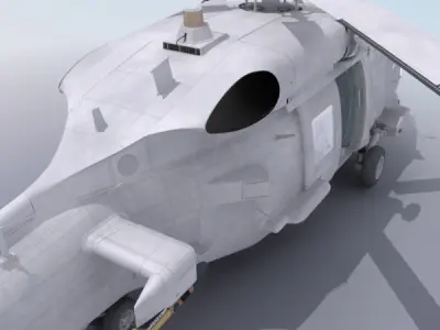 SH60 Seahawk Military Helicopter 3D model