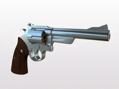 44 Magnum Handgun 3D model