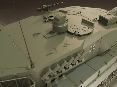 Leopard 2A7 3D model