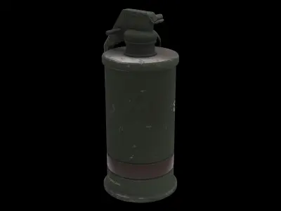 smoke grenade 02 3D model