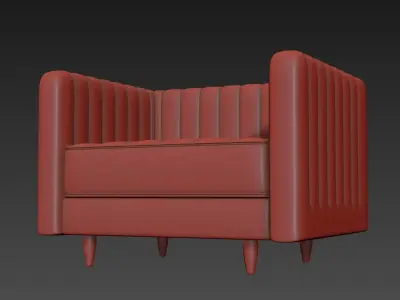 Single Sofa Free 3D model