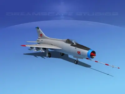 MIG-21 Fishbed V13 3D model