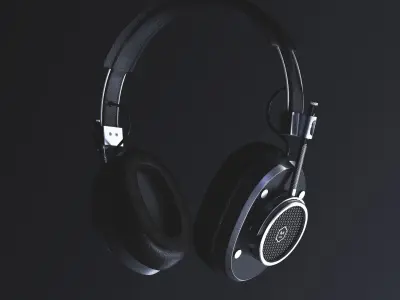 Master Dynamic Headphone Low-poly 3D model