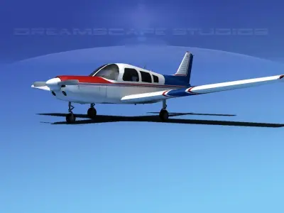 Piper Warrior II 3D model