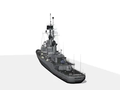 CG 26 USS Belknap Low-poly 3D model