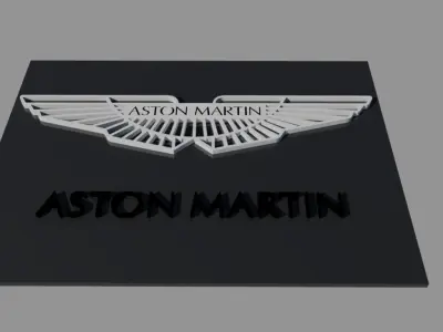 Aston Martin Logo Free 3D model