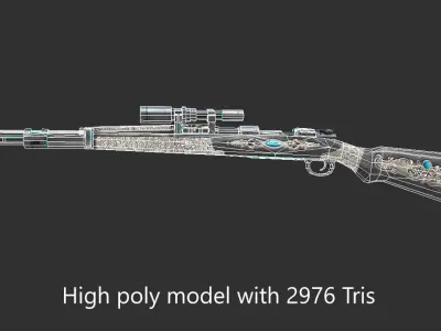 KAR98 VINTAGE Low-poly 3D model