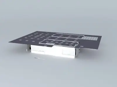 bank interior 3D model