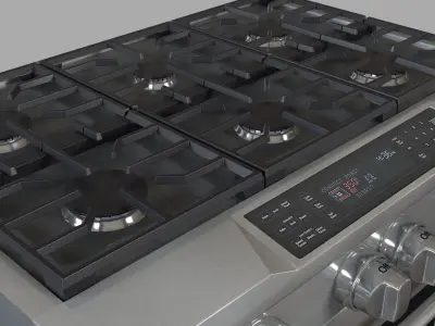 KitchenAid 36 6-Burner 3D model