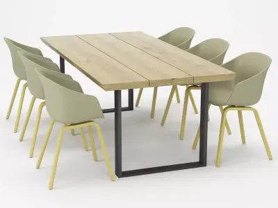 Dining set-55 Free 3D model