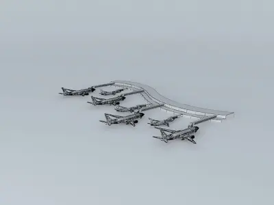 International Regional Airport Free 3D model