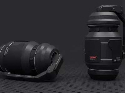 Grenade Game Ready Low-poly 3D model purchase