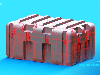 Military Storage Case 3D model