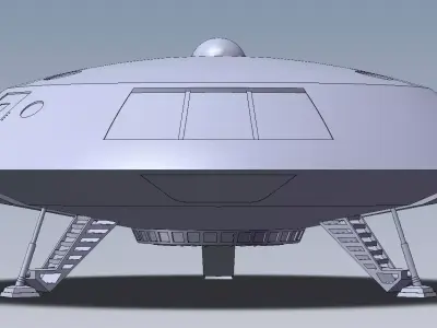 Jupiter 2 spaceship 3D model