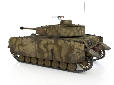 PzKpfw IV - Panzer 4 - Ausf H - 600 3D model