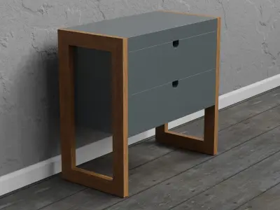 Modern Bedside Design Free 3D model purchase