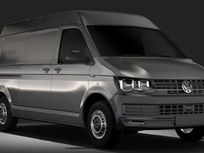 Volkswagen Transporter Van L2H2 T6 2017 3D model