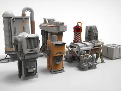 sci fi props 1 3D model