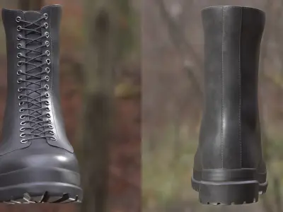 Boots 231 - All MH Bodies - UE5 Skeletons - Rigged Low-poly 3D model