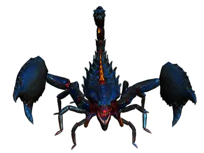 Giant scorpion Low-poly 3D model