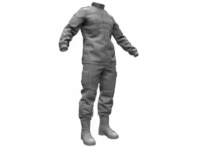  Army Combat Uniform ACU - High Poly 3D model