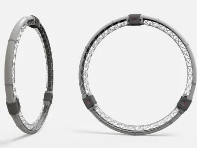 sci-fi Architecture kitbash 47 3D model