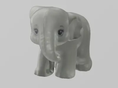 Elephant toy 3D print model
