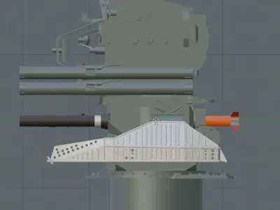 Russian 3K87 Kashtan CIWS 3D model