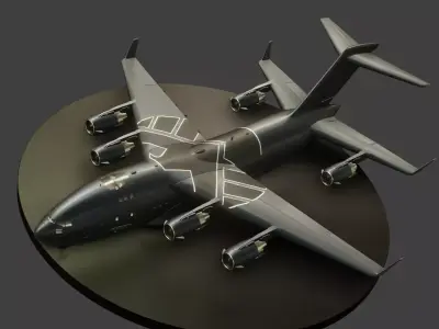 AOS - The Bus - C17 Globemaster Low-poly 3D model