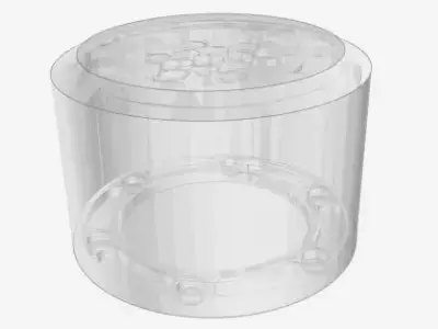 PEDESTAL TYPE-A D60 H40 F5 x 60deg 3D print model