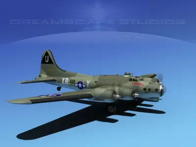 Boeing B-17G Flying Fortress HP V06 3D model