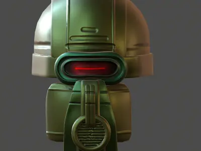 Gas mask helmet 3d model scifi Low-poly Low-poly 3D model Low-poly 3D model 90