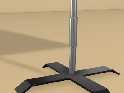 Banner Commercial Flags Low-poly 3D model