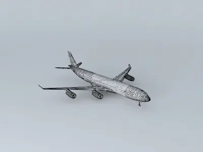 AirAtlanticOcean Airbus A340 interior Free 3D model