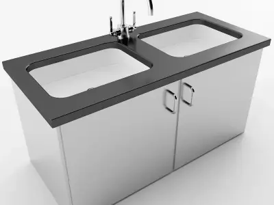 Commercial Sink 3D model