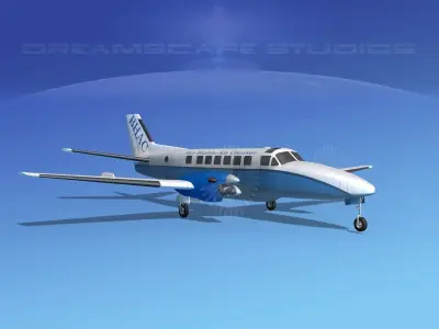 Beechcraft B99 Bar Harbor 3D model