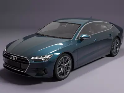 Audi A7 Sportback 2018 Free 3D model