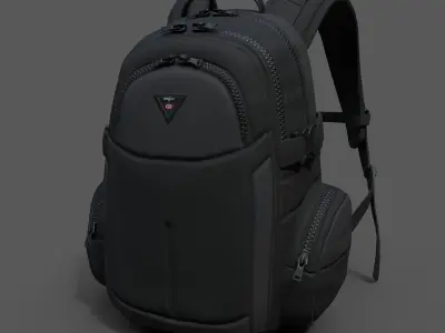 Backpack Camping Generic military human bag storqge baggage  Low-poly 3D model