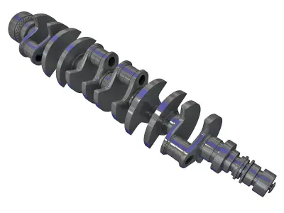 V12 Crankshaft 3D model