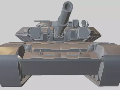 Modern Battle Tank 3D model