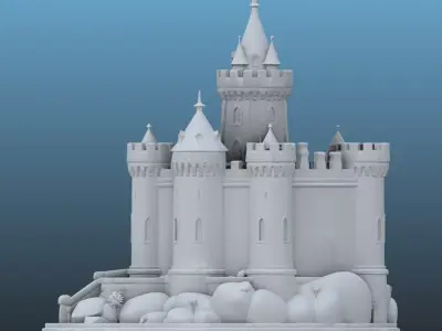 High-Detail Medieval Castle PM-108 3D print model