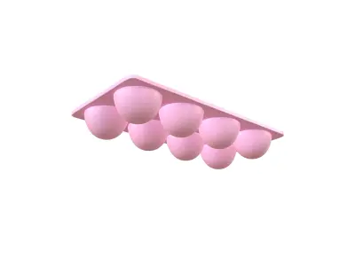 Egg Tray Storage v1 004 Low-poly 3D model