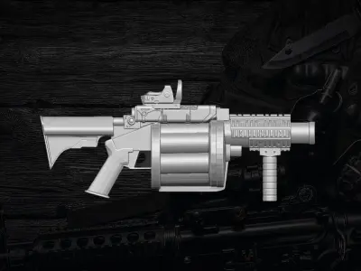 Big Lob Launcher For Action Figures 3D print model