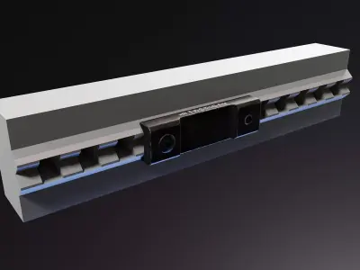 Double Picatinny Clamp Free low-poly 3D model