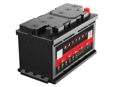 Detailed Car Battery 3D model