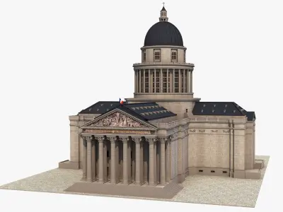 French Pantheon 3D model